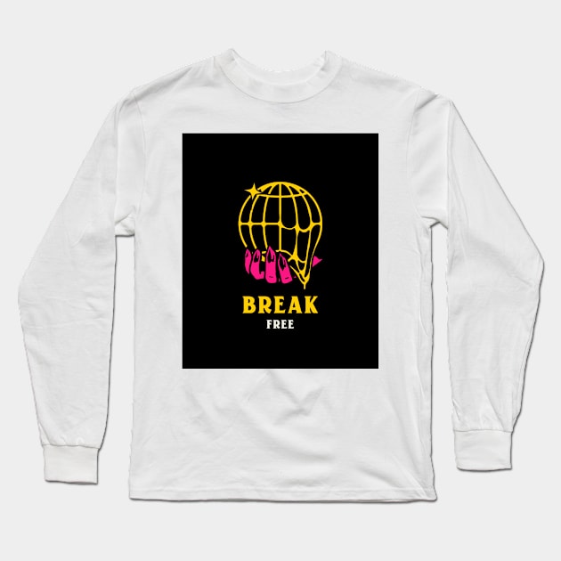 Break Free Long Sleeve T-Shirt by proteeshop23